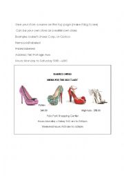 English Worksheet: Reading an advertisement