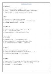 English Worksheet: WORD FORMATION - CAE USE OF ENGLISH PART 3