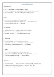 English Worksheet: WORD FORMATION - CAE USE OF ENGLISH PART 3