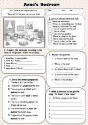 English Worksheet: Annas Room