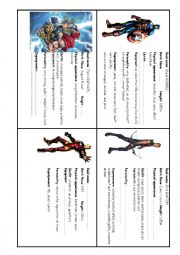 SUPERHEROES - interactive speaking