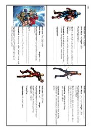 SUPERHEROES - interactive speaking