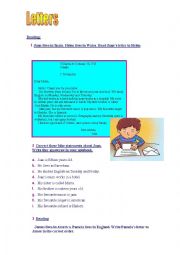 English Worksheet: Letters