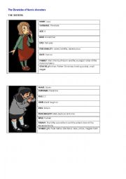 English Worksheet: The Pevensie - Narnia cards