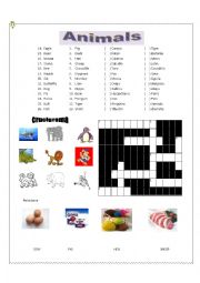 English Worksheet: animales