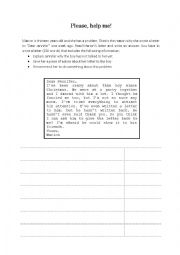 English Worksheet: Teenagers Problems