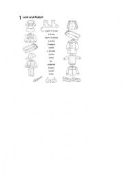English Worksheet: Look and Match