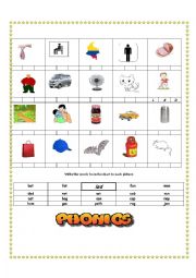 English Worksheet: Phonic with 