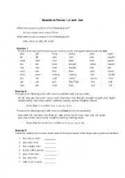 English Worksheet: IPA: / ɔ/ and  /oʊ/