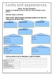 English Worksheet: self esteem