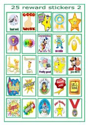 English Worksheet: 25 reward stickes-2-