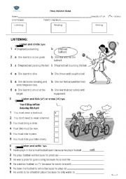 English Worksheet: test