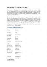 English Worksheet: charts and graphs