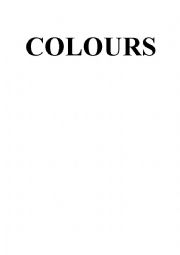 English Worksheet: Colours