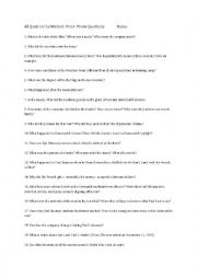 English Worksheet: all quiet on the western front