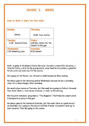 English Worksheet: MARKS WEEK