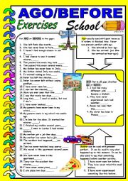 English Worksheet: AGO/BEFORE