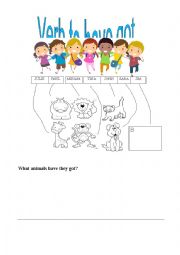 Verb to have got and animals