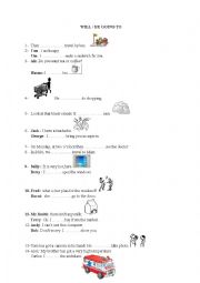 English Worksheet: future tense