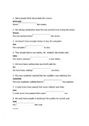 English Worksheet: key word transformation 