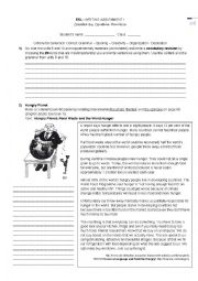 English Worksheet: Writing Task  I - Created by Cynthia Danielle