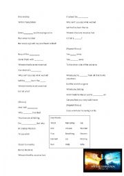 English Worksheet: Fire and Ice - Within Temptation