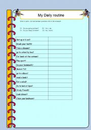 English Worksheet: Present simple 