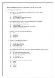 English Worksheet: Reading comprehension, SAT-style, 