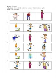 English Worksheet: Physical appearance