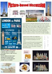 English Worksheet: London or Paris?