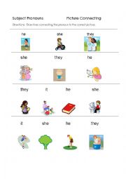 English Worksheet: Subject Pronouns