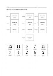 English Worksheet: ADDITION AND SUBTRACTION with NUMBER RECOGNITION