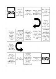 English Worksheet: Easy travel board game