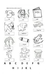 English Worksheet: alphabet 