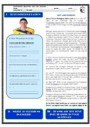 English Worksheet: james rodriguez biography