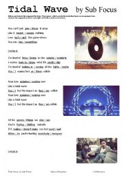 English Worksheet: Tidal Wave by Sub Focus