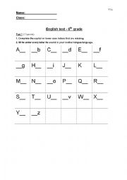 assessment, mapping test end 5th grade/beging 6th grade