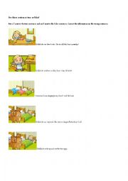 English Worksheet: Goldilocks true or false