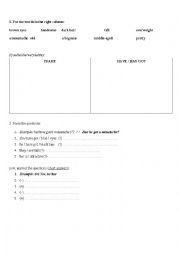 English Worksheet: Describing someone