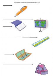 English Worksheet: The Demonstrative Pronouns THIS and THAT