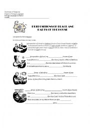 Prepositions of place and Parts of the house