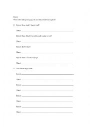 English Worksheet: Hair Worksheet