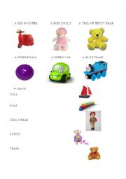 English Worksheet: Toys