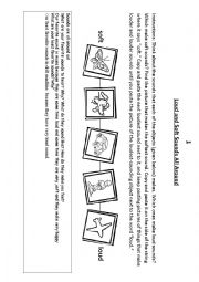English Worksheet: Soft and Loud Sounds