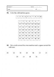 Odd and even numbers