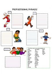 English Worksheet: Prepositions