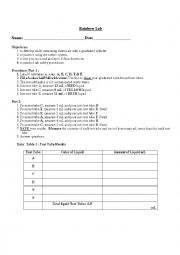 English Worksheet: Rainbow lab