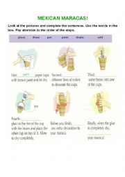 Instructions to make mexican maracas