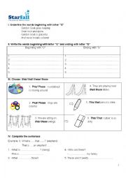 English Worksheet: Demonstrative pronouns