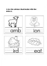 English Worksheet: Letter Ll